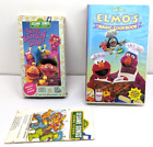 Sesame Street VHS Sing Yourself Silly (W/ Lyric Poster) & Elmos Magic Cookbook
