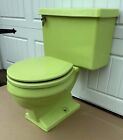 Vintage Lime Green Porcelain Toilet 1975 Eljer Bathroom Clean Retro We Ship