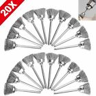 20X Stainless Steel Wire Brush For Dremel Rotary Die Grinder Removal Wheel Tool