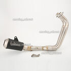 Full System Front Exhaust Pipe 51mm Black Muffler For Yamaha YZF R7 MT-07 XSR700