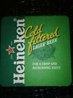 Heineken Cold Filtered Lager Beer Crisp And Refreshing Beer Mat Bar Coaster