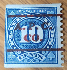Vintage United States Internal Revenue 10 Cent Green Playing Cards Revenue Stamp