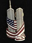 TWIN TOWERS SEPTEMBER 11 2001 9-11 911 2001 NEVER FORGET PINCRAFT PIN NEW
