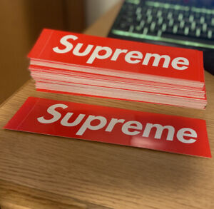 Supreme Red Box Logo Sticker 100% Authentic (FREE SHIPPING AND TRACKING)