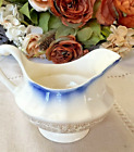 Antique La Francaise Flow Blue Porcelain Milk Creamer