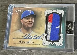 Adrian Beltre Topps Dynasty 2021 Auto Patch 5/5