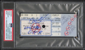 1996 May 14 DWIGHT GOODEN Signed No Hitter Baseball Ticket Stub PSA/DNA Yankees
