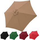10 FT 6 Rib Patio Umbrella Canopy Replacement Top Cover Market Table Sun Shade