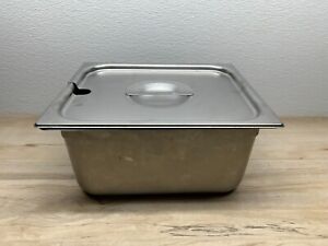 Vollrath Syscoware Stainless Steel Professiona Soaking Pan & Lid 8Qt Made In USA