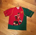 Cristiano Ronaldo Portugal Graphic Tee Jersey Shirt Soccer Men's L Made In Italy