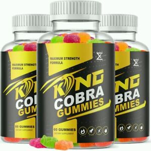 (3 Pack) OFFICIAL King Cobra Gummies for Men, KingCobra Male Gummies Formula