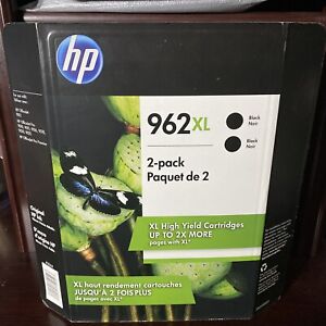 New Genuine HP 962 XL Black 2 Pack Ink Cartridges OfficeJet Pro Expired 06/22