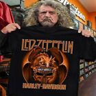 Dragon Led Zeppelin Band Motorcycles Harley-Davidson Racing T Shirt Size S-5XL