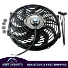 1x 12'' inch Universal Electric Radiator Cooling Slim Fan Push&Pull Mount Kit