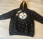 Mitchell & Ness Pittsburgh Steelers Allover Print Hoodie XL, new with tags