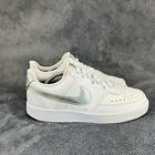 Nike Court Vision Low Shoes Womens 8.5 White Tennis Training Sneakers CW5596-100
