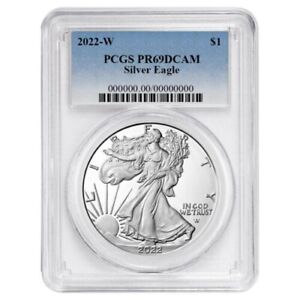 2022-W Proof $1 American Silver Eagle PCGS PR69DCAM Blue Label