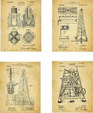 Wall Art Home Decor Oil Rig West Industrial US Patent Prints 4 Unframed