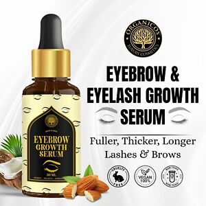 Organicos Eye Brow Growth Serum | Eye Lash  Pack of 2