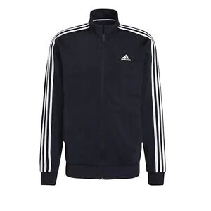Adidas Men's Essentials Warm-Up 3-Stripes Track jacket- Ink Blue Large Tall NWT
