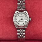 Ladies Rolex Watch 79240 Date White Oyster Perpetual SS 26mm Jubilee Box Papers