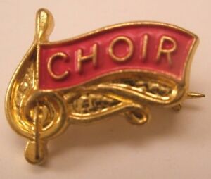 New ListingChoir Vintage Lapel Pin/Tie Tack high school society team club band acapella