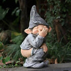 Decorative craft garden outdoor courtyard funny resin naughty gnome statue