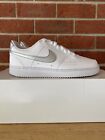 Nike Court Vision Lo Size 8 Womens White Silver New Sneakers Casual Retro Shoes
