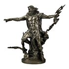 Zeus Jupiter Greek King God Thunder Cast Marble Statue Sculpture Bronze Tone