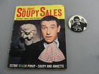 ALL ABOUT SOUPY SALES STORY & PICTURE MAGAZINE + TV SHOW FANCLUB PIN LOT 65' VTG