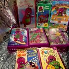 Barney VHS Lot Of 8 Tested And Rewound Ready To Play Rare Barney Three Wishes