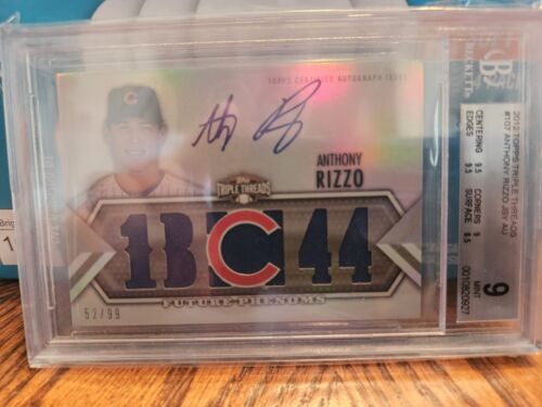 New Listing🔥2012 Topps Triple Threads Anthony Rizzo RPA Patch Auto 52/99 Yankees Cubs
