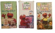Vtg Lot Sesame Street St Elmo’s World VHS The Great Outdoors Babies, Dogs, Elmo