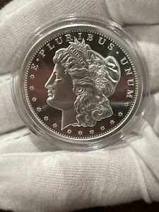 GSM Morgan Silver Dollar Round 1oz Troy .999 Fine Solid Silver Coin BU CAPSULE