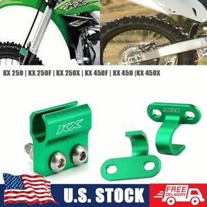 For KAWASAKI KX250F KX 450F KX 250/X Front Rear Brake Hose Guide Clamps Holder (For: 2013 KX250F)
