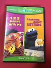 SESAME STREET - DVD - 2 DISC SET - 123 COUNT WITH ME & LEARNING ABOUT LETTERS