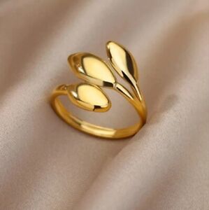 Stainless Steel Ring for Women Gold Color Classic ring woman adjustable ring