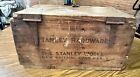 Antique Wooden Crate Box Stanley Hardware The Stanley Works New Britian Conn