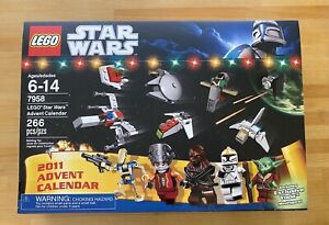 Lego 7958 STAR WARS ADVENT CALENDAR 2011 Chewbacca & Santa Yoda BRAND NEW SEALED