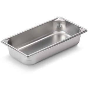 Vollrath 1/3 Size Steam Table Food Pan, 20329, Silver Stainless Steal, 2.5