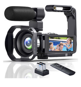 Video Camera 4K Camcorder  WiFi 48MP Vlogging Camera for YouTube with Microphone