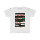 80s Rock Cassettes T Shirt Retro Vintage Band Music Tapes Gift for Him Her Tee