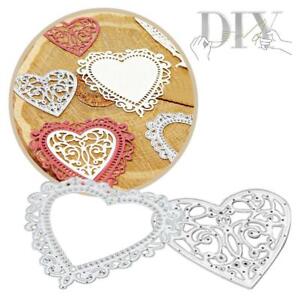 Lace Heart Metal Cutting Dies Mold Scrapbooking Embossing Craft Decor Gift3