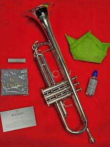 Blessing BTR-1460S Performance Series Bb Silver Plated Trumpet with Case MINT