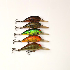 (5) Bomber Model A 7A Screw Tail Crankbaits Screwtail Fishing Lures Lot of 5