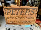 New ListingVintage Peters Cartridge Wood Ammo Box Crate Victor 12 GA Shells Kings Mills Oh