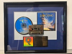 RIAA CERTIFIED SALES AWARD ELTON JOHN THE LION KING 5K Sales HOLLYWOOD RECORDS