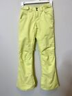 The North Face Insulated Dry vent Ski Snow Pants Zip Pockets Yellow XSmall