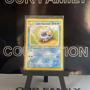 Light Vaporeon 52/105 Pokemon Neo Destiny Played Single Card WOTC Unlimited TCG