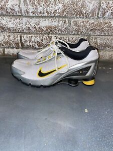 Vintage Nike Shox Shoes Mens White Black Yellow BRS 1000 315641-101 SZ 10.5 EUC